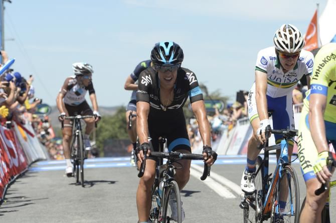 Richie Porte (Team Sky) crosses the line