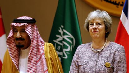 Theresa May meets Saudi King Salman