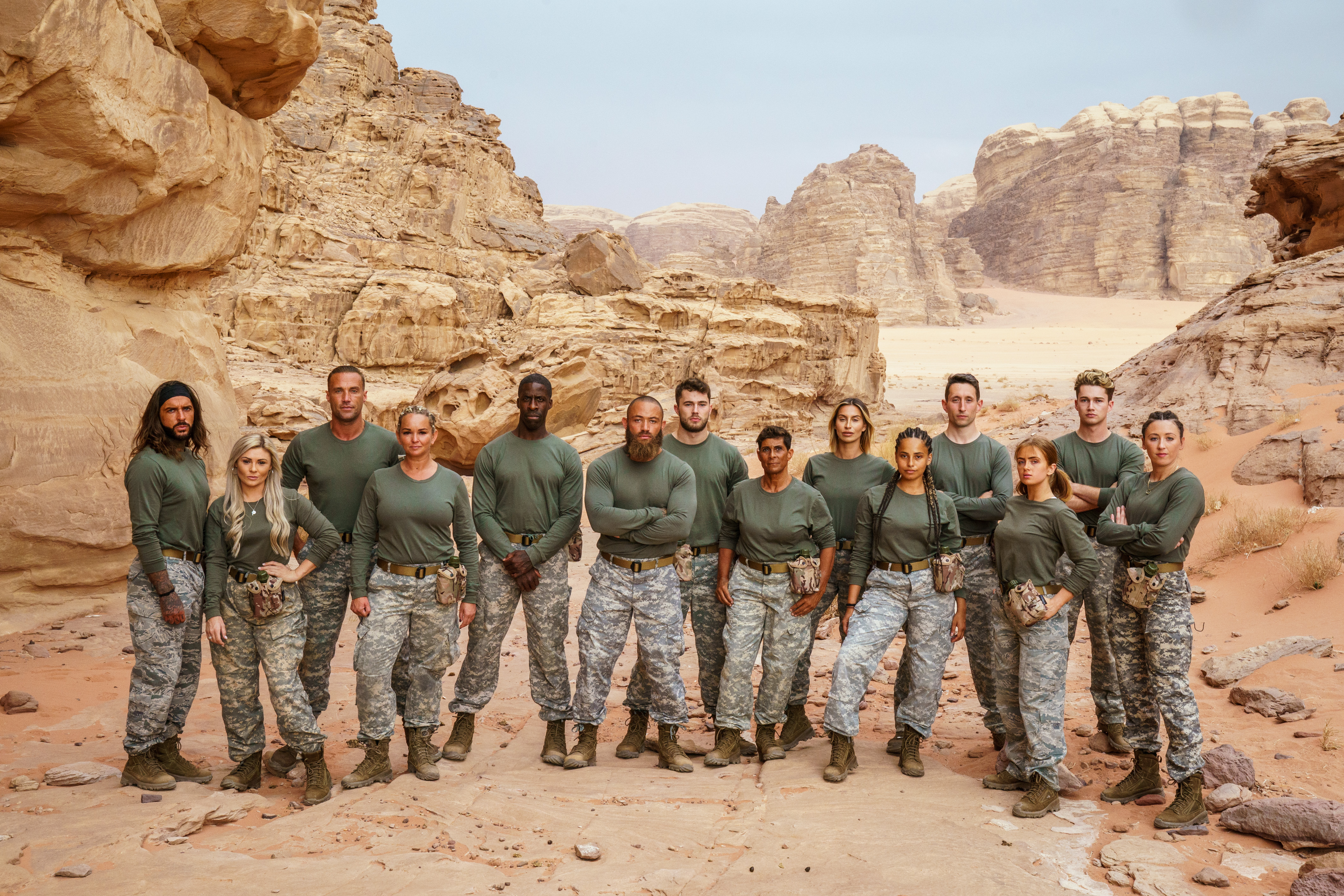 The raw recruits brace themselves for action.