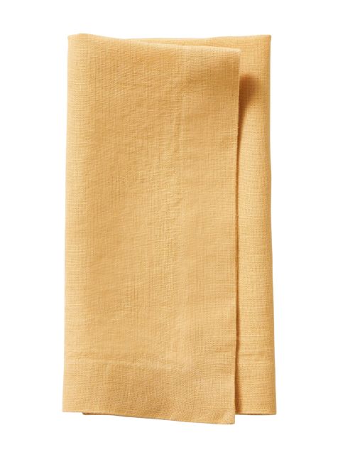 Signature Linen Napkins in Yolk, Set of 4