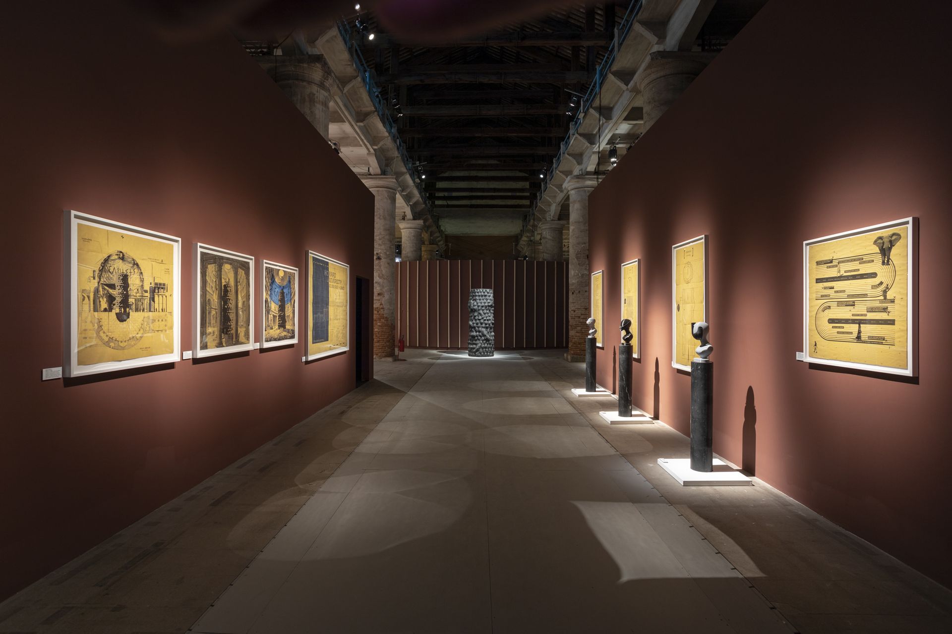 the Barnes studio exhibits at the arsenal during the laboratory of the future exhibition in Venice