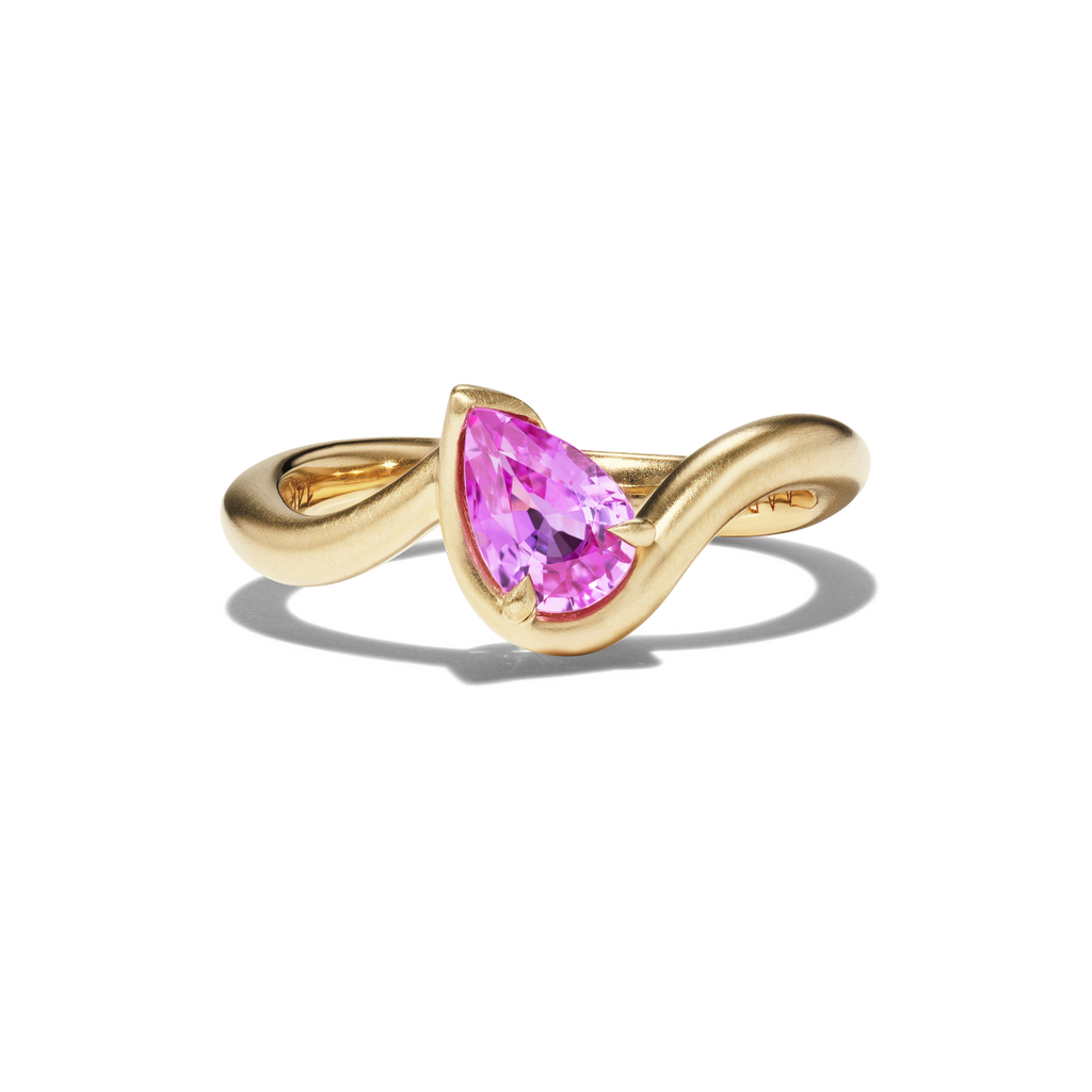 Bb Thelma Pink Sapphire Pinky Ring