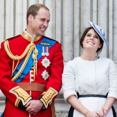 Prince William, Princess Eugenie and Princess Beatrice at Trooping the Colour