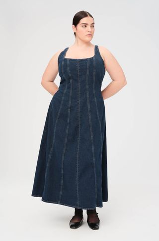 Warp + Weft, PSA Plus - Denim Maxi Dress