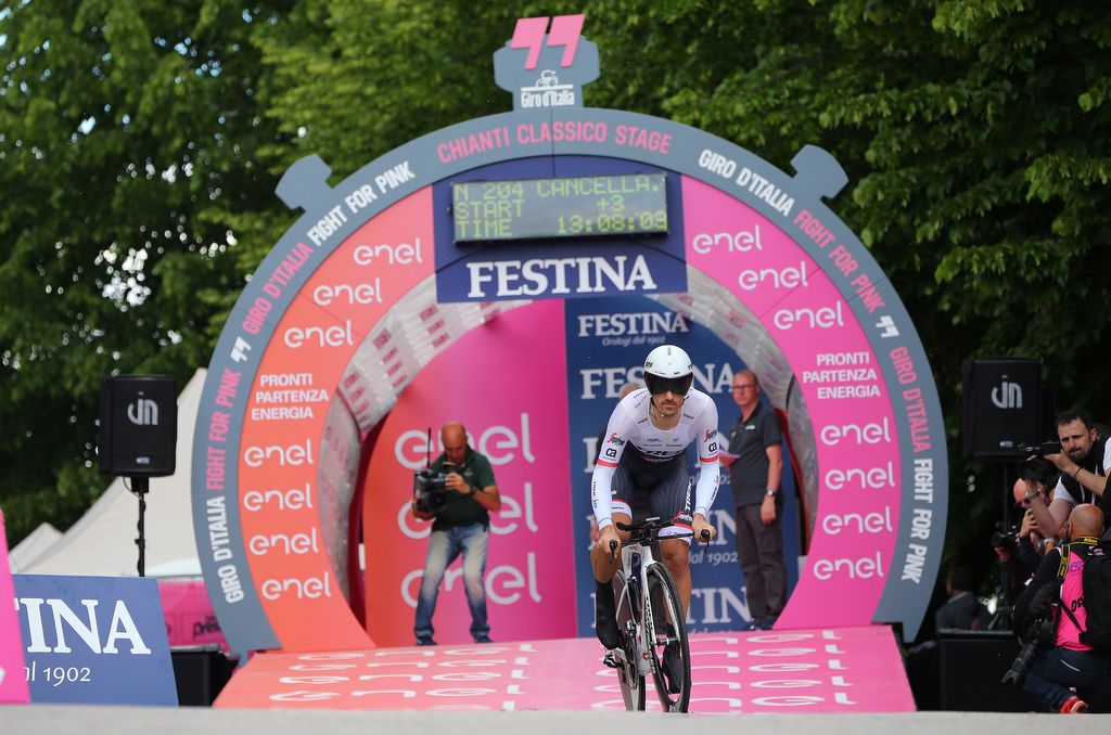 Fabian Cancellara (Trek-Segafredo) starts his TT