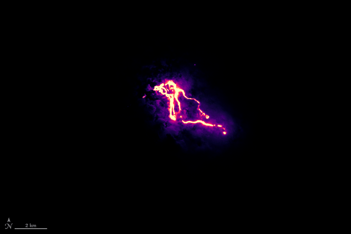 Leilani lava flow animation