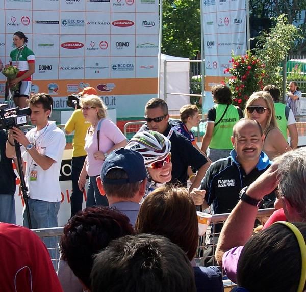 World Champion Tatiana Guderzo is happy that her teammate won the championship.