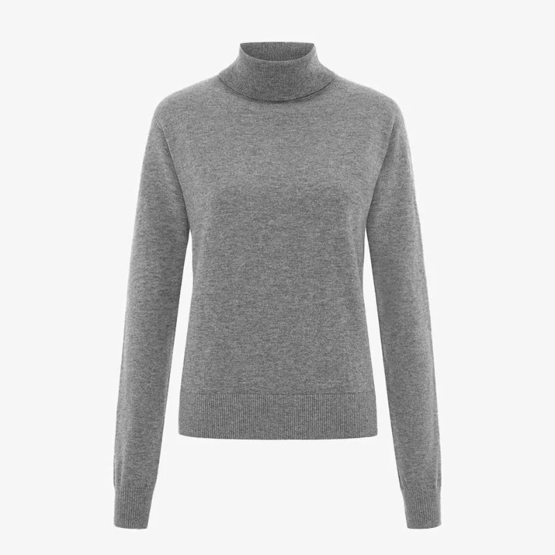 Katie Knitted Roll Neck Jumper cut out 