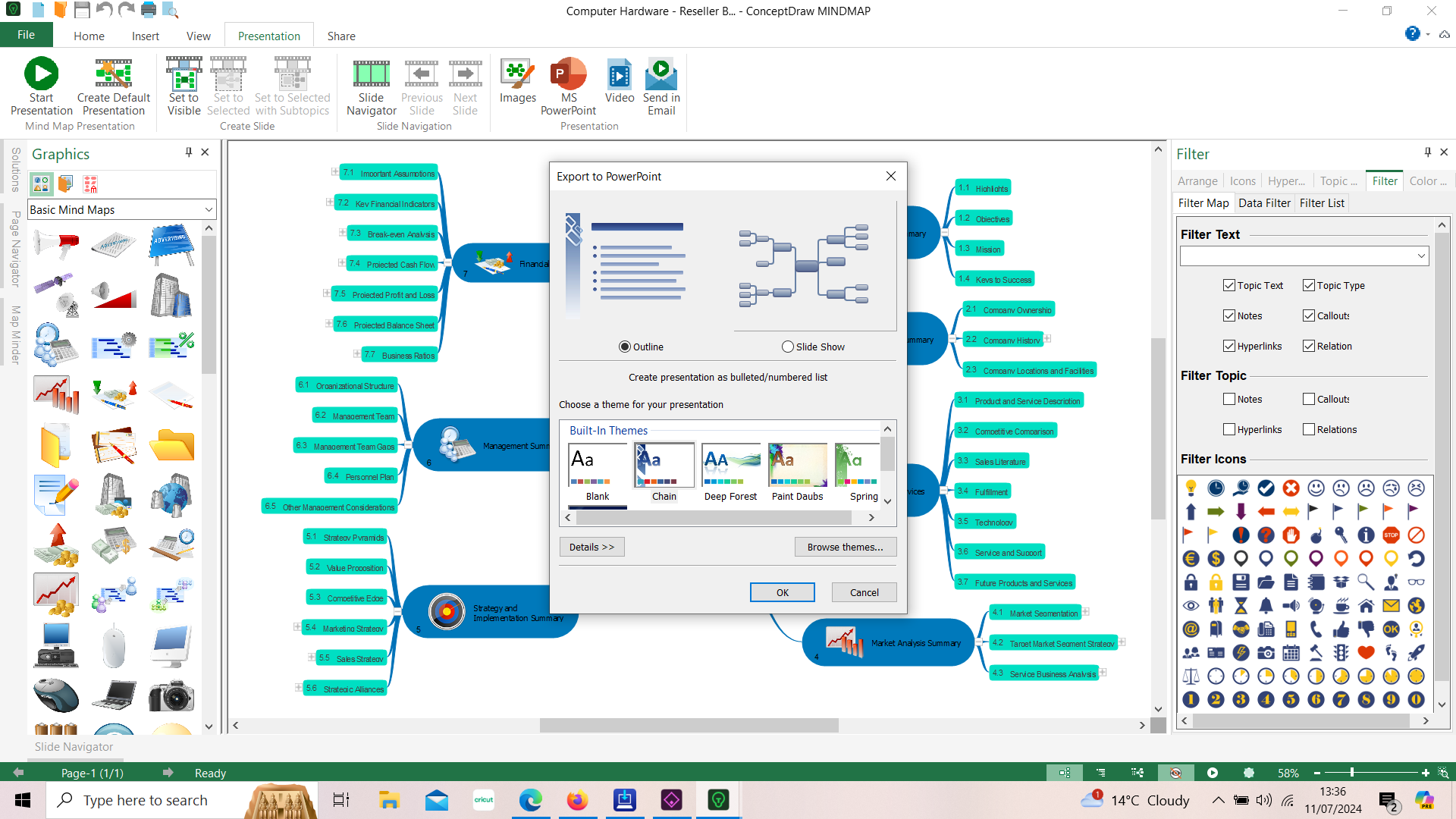 ConceptDraw exports ppt