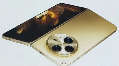 A leaked image of the Oppo Find N3 in gold