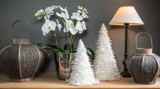 White Scandi Christmas, white orchid