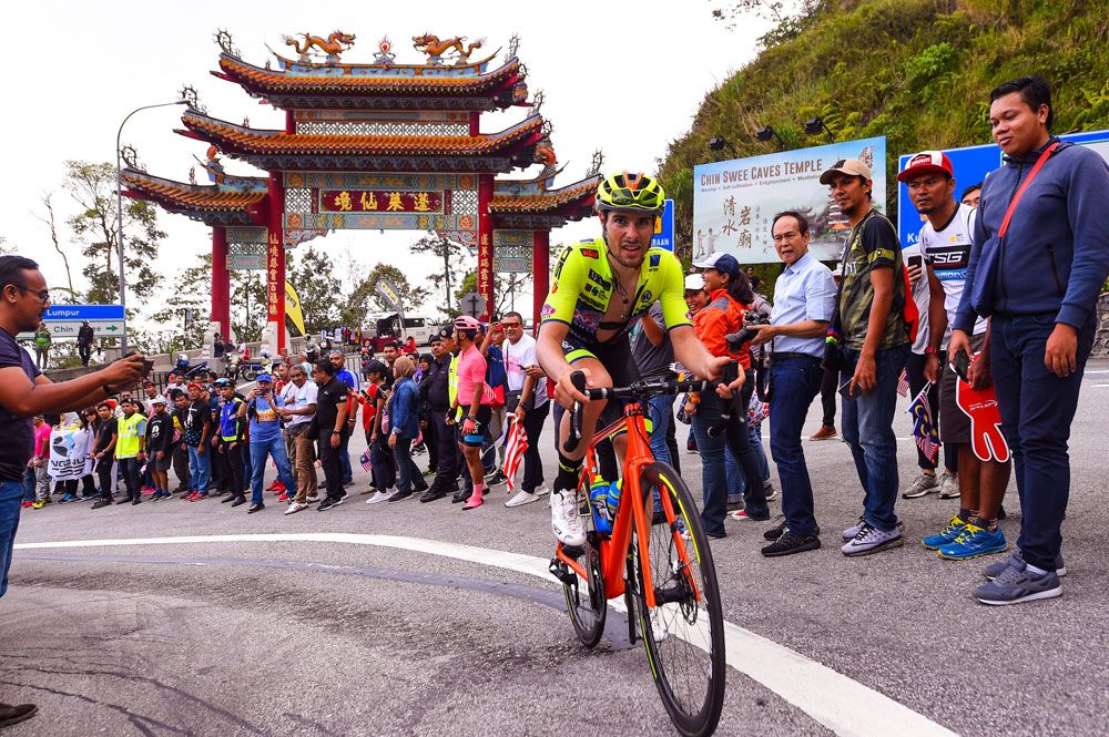 Scenes on stage 4 of the Tour de Langkawi as the race heads up Genting Highlhands