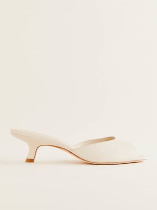 Winnie Peep Toe Heeled Mule