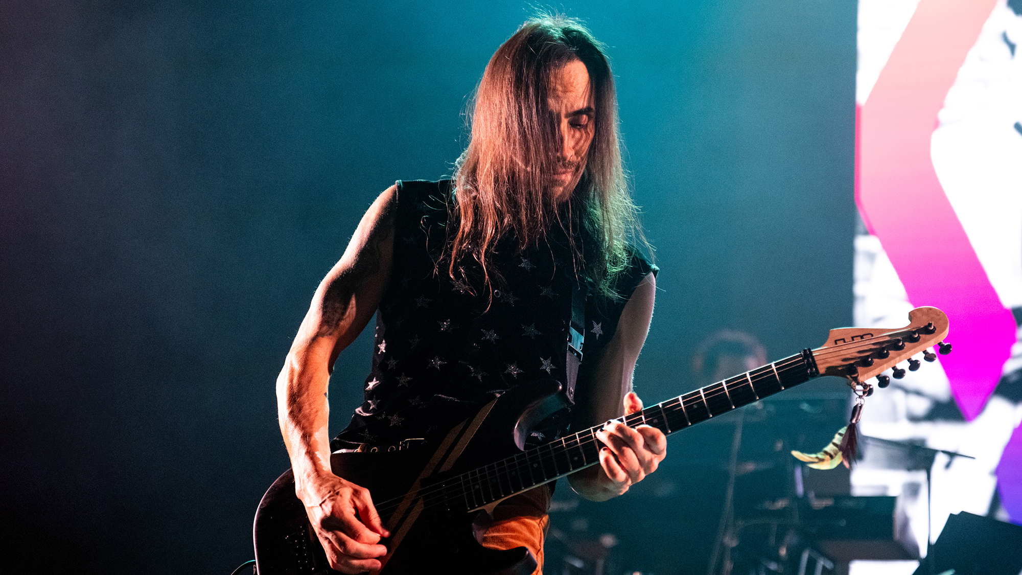Musician Nuno Bettencourt of Extreme performs onstage during the Above Ground 4 concert benefiting Musicares at The Fonda Theatre on October 26, 2025 in Los Angeles, California