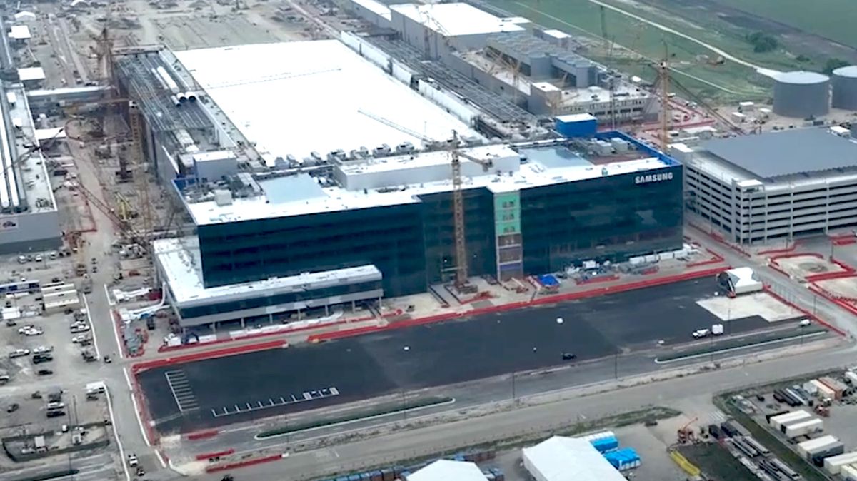 An aerial view of Samsung&#039;s upcoming Taylor Texas fab site.