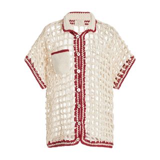 Sessa Crocheted Cotton Shirt