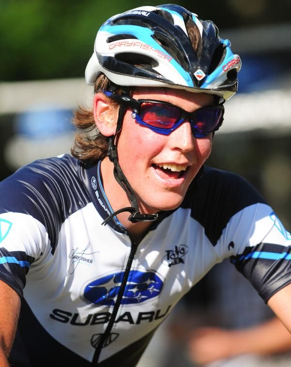 Sam Schultz (Subaru-Trek) after his break-out ride.