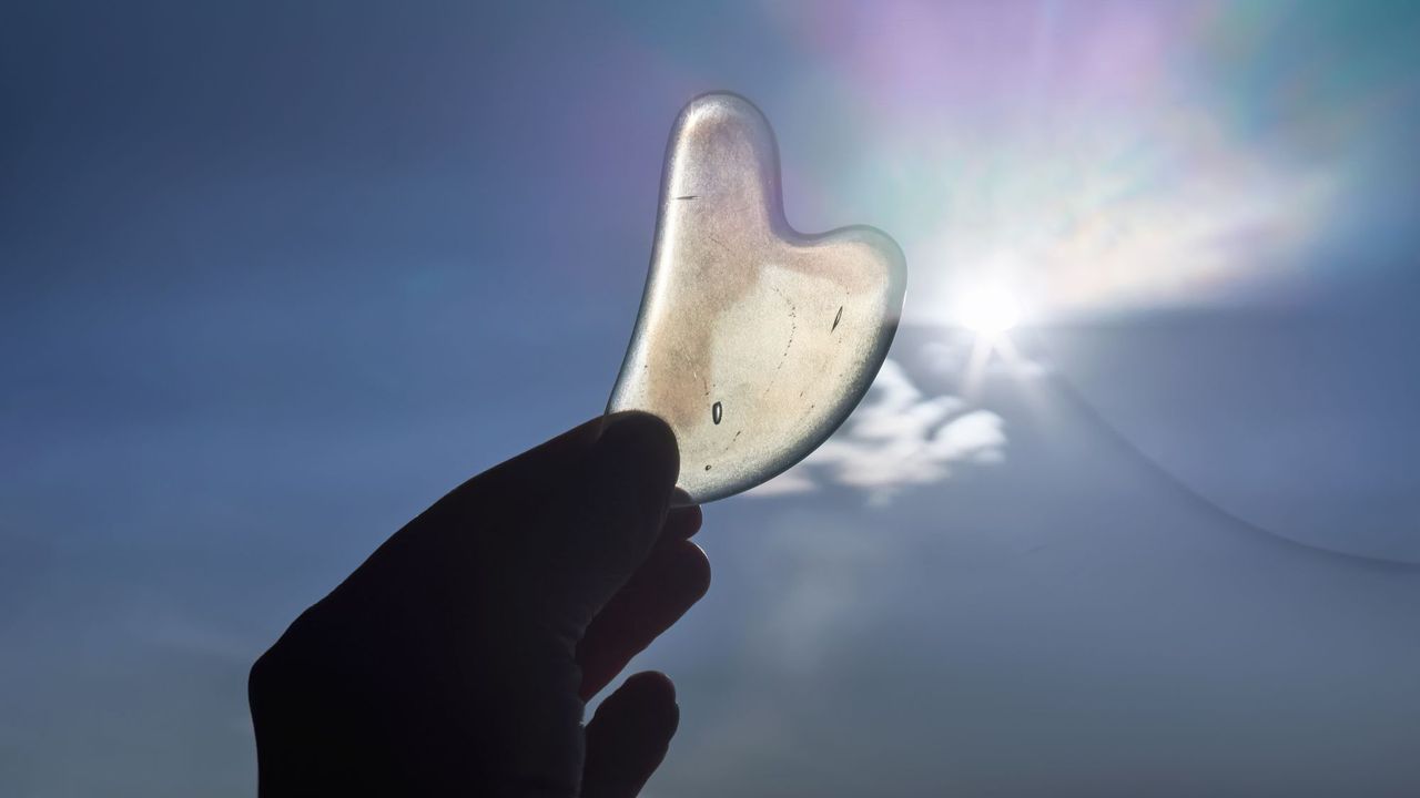 Gua sha used for buccal massage