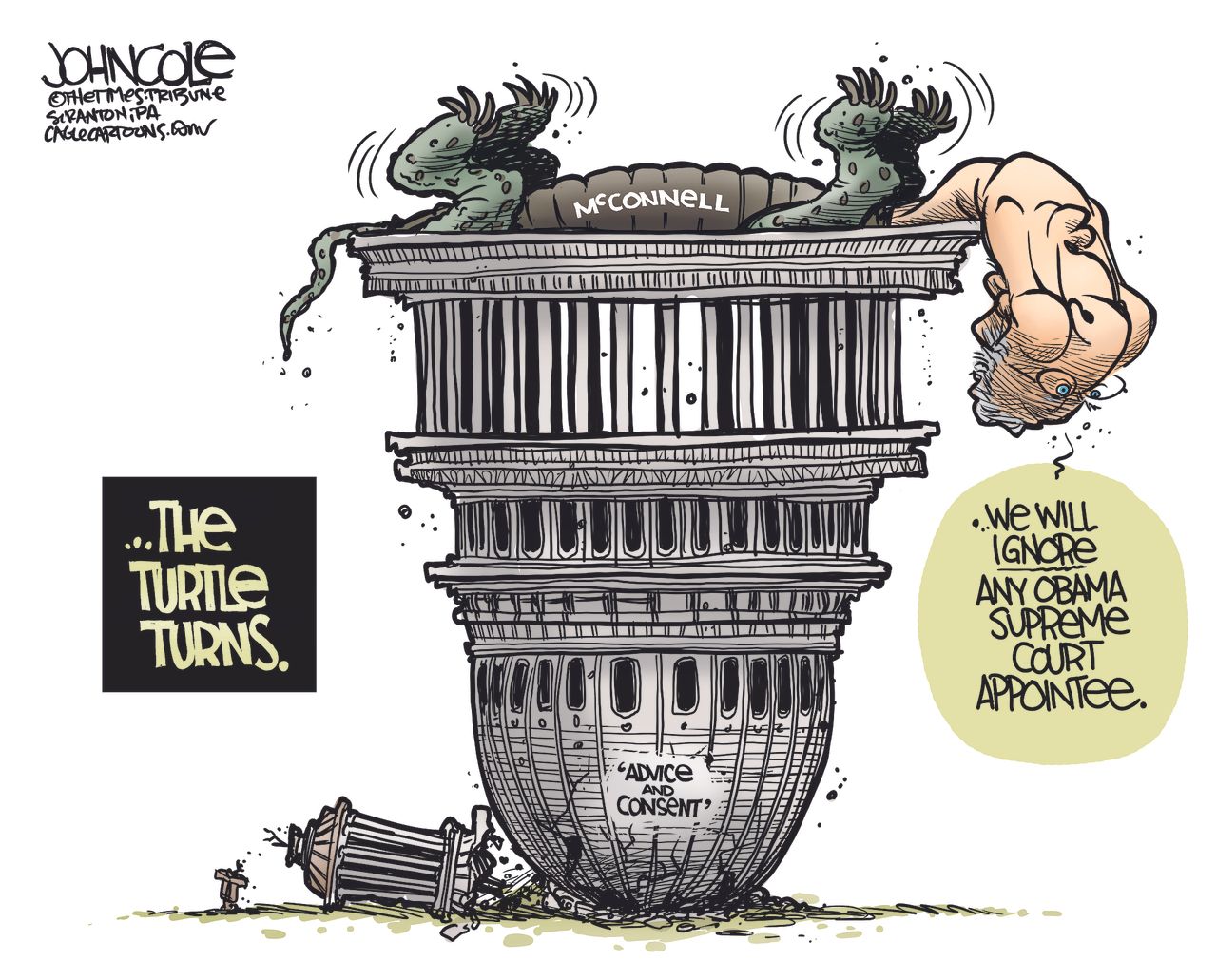 Political Cartoon U.S. McConnell Supreme Court