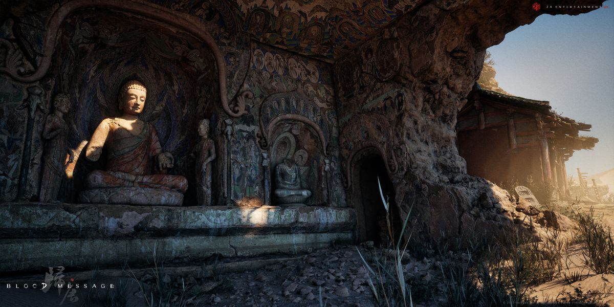 A pre-release screenshot from historical action epic videogame Blood Message of ancient western China.