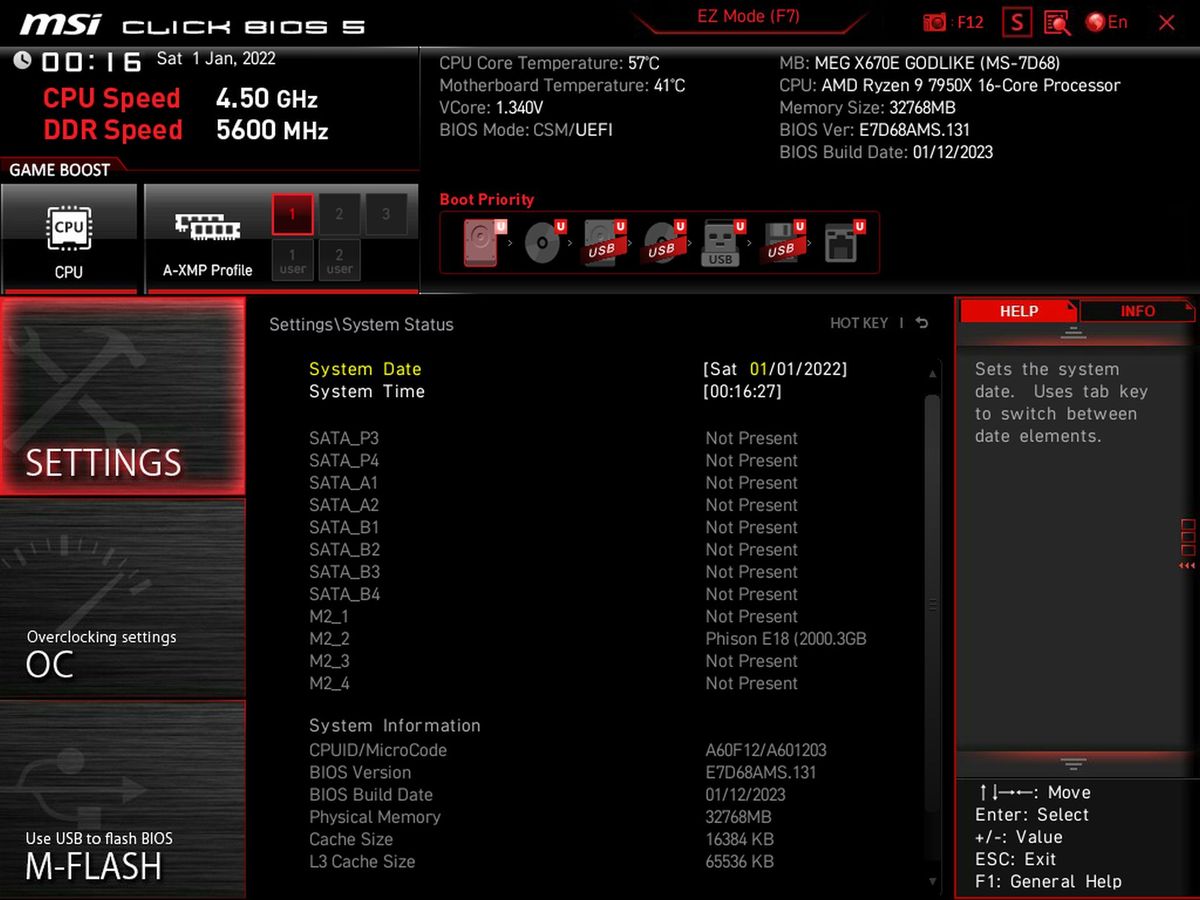 MSI X670E Godlike