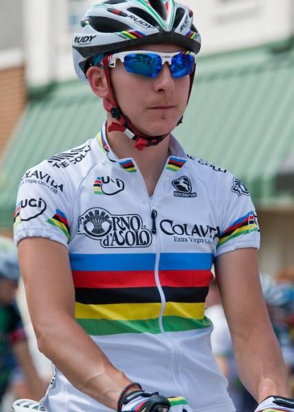 World Champion Giorgia Bronzini (Colavita Forno d'Asolo) on the start line at the Tour of Somerville