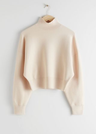 & Other Stories Boxy Mock Neck Sweater - was £65, now £38