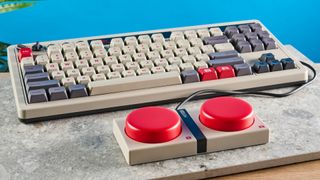 An 8BitDo Retro Mechanical Keyboard (N Edition) that's wireless and hot-swappable