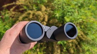 Binoculars widened to show interpupillary distance