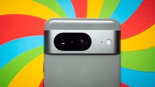 Google Pixel 8 camera bar close-up