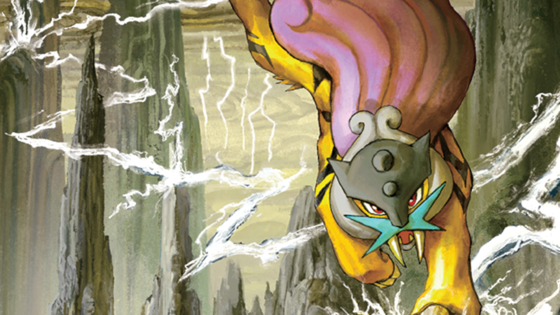 Raikou ex leaping through lightning