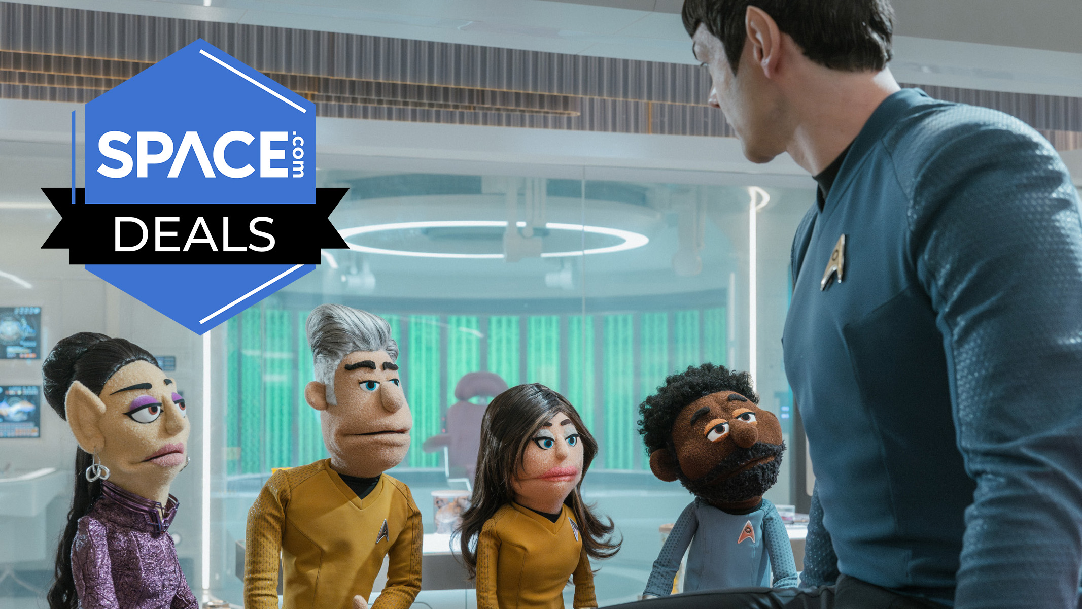Star Trek: New Worlds, Spock looking at the rest of the crew as puppets. 