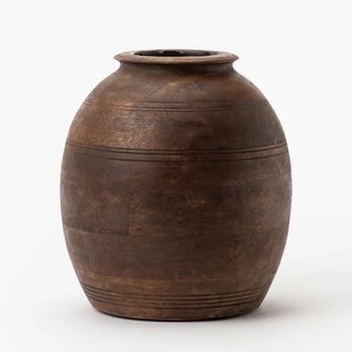 Aged Wood Vase