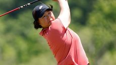 Catherine Park takes a shot at the US Women's Open