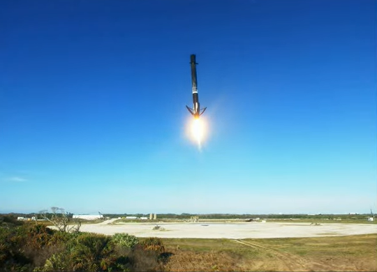 A SpaceX Falcon 9 rocket launches 114 small satellites from Cape Canaveral Space Force Station, Florida on the Transporter-6 mission on Jan. 3, 2022.