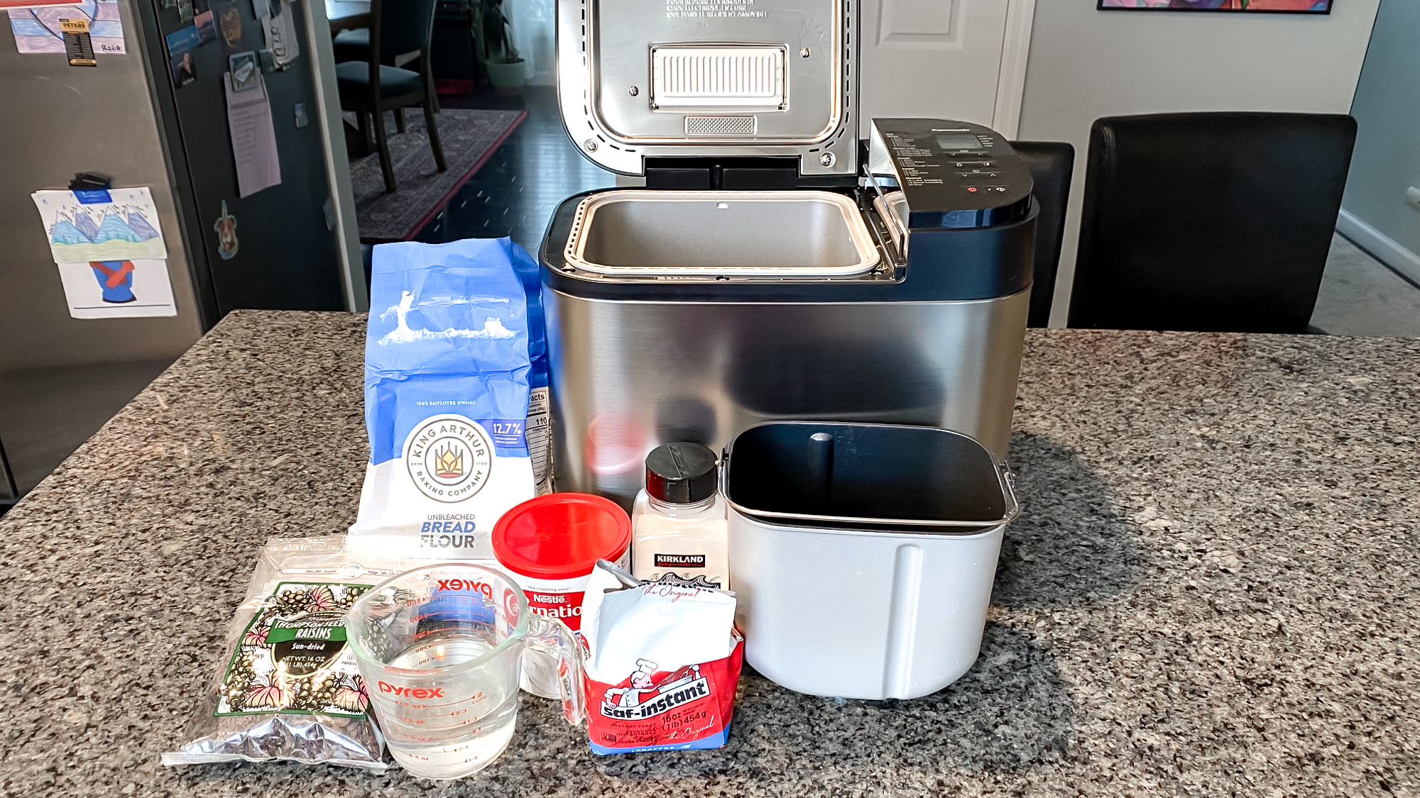 Panasonic Automatic Bread Maker on a kitchen counter