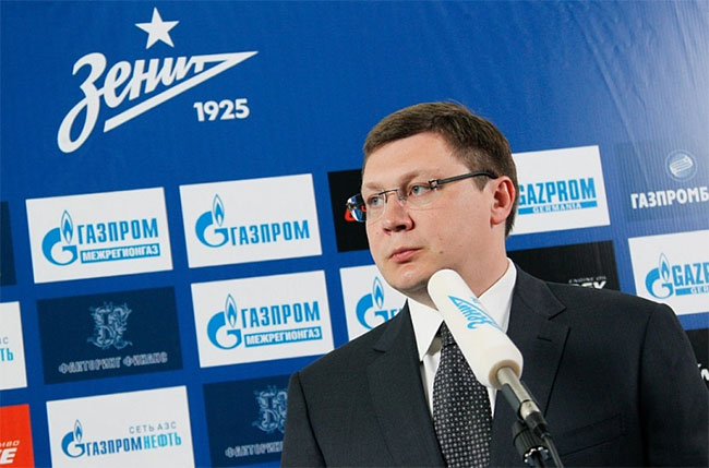 Maxim Mitrofanov, club director at Zenit St Petersburg