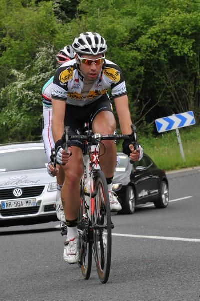 Thomas De Gendt (Topsport Vlaanderen - Mercator) leads Enrico Rossi (Ceramica Flaminia)