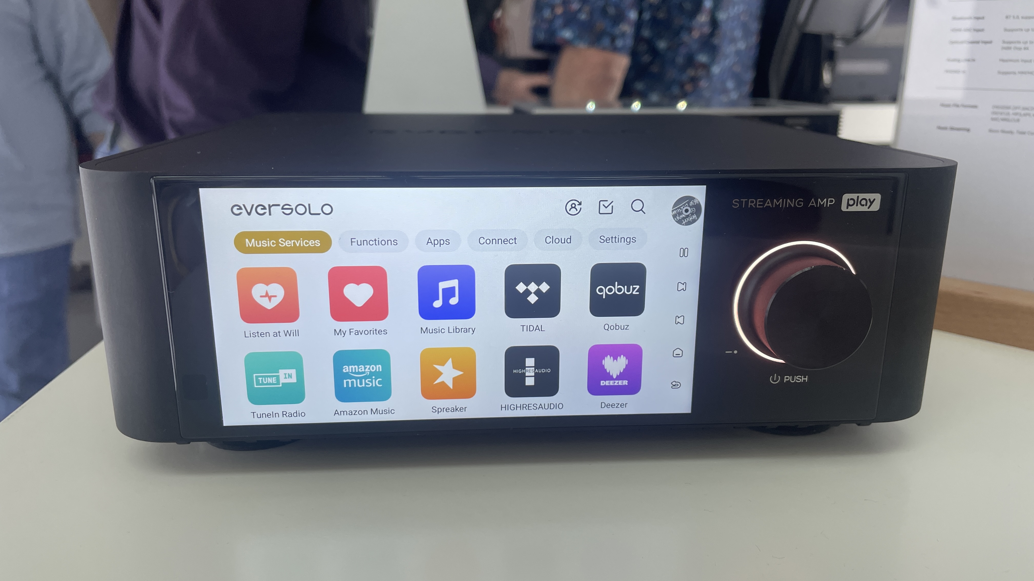Eversolo Play and CD Edition on stand