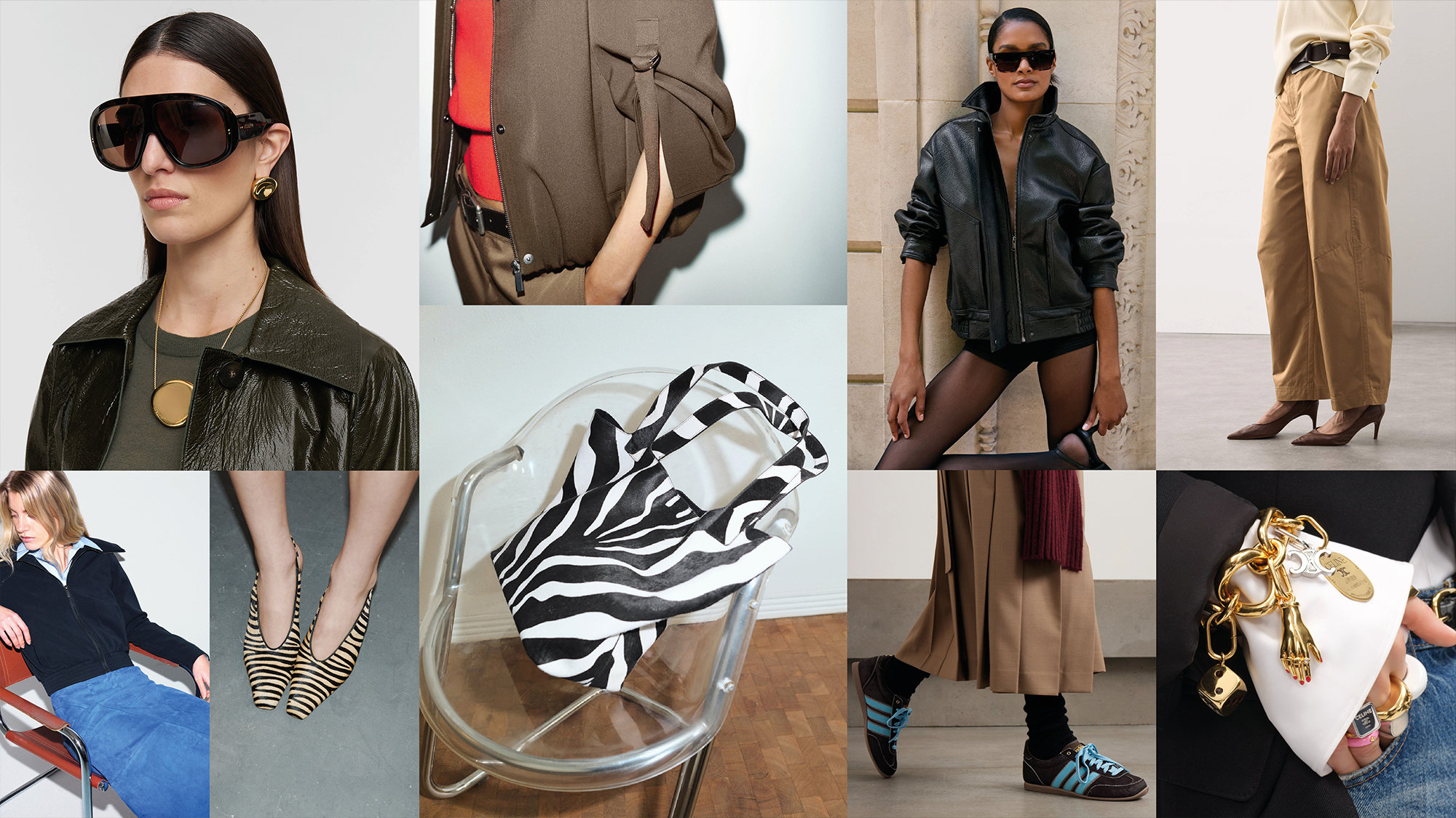 a collage of designer and high street cult buys for spring 2026 
