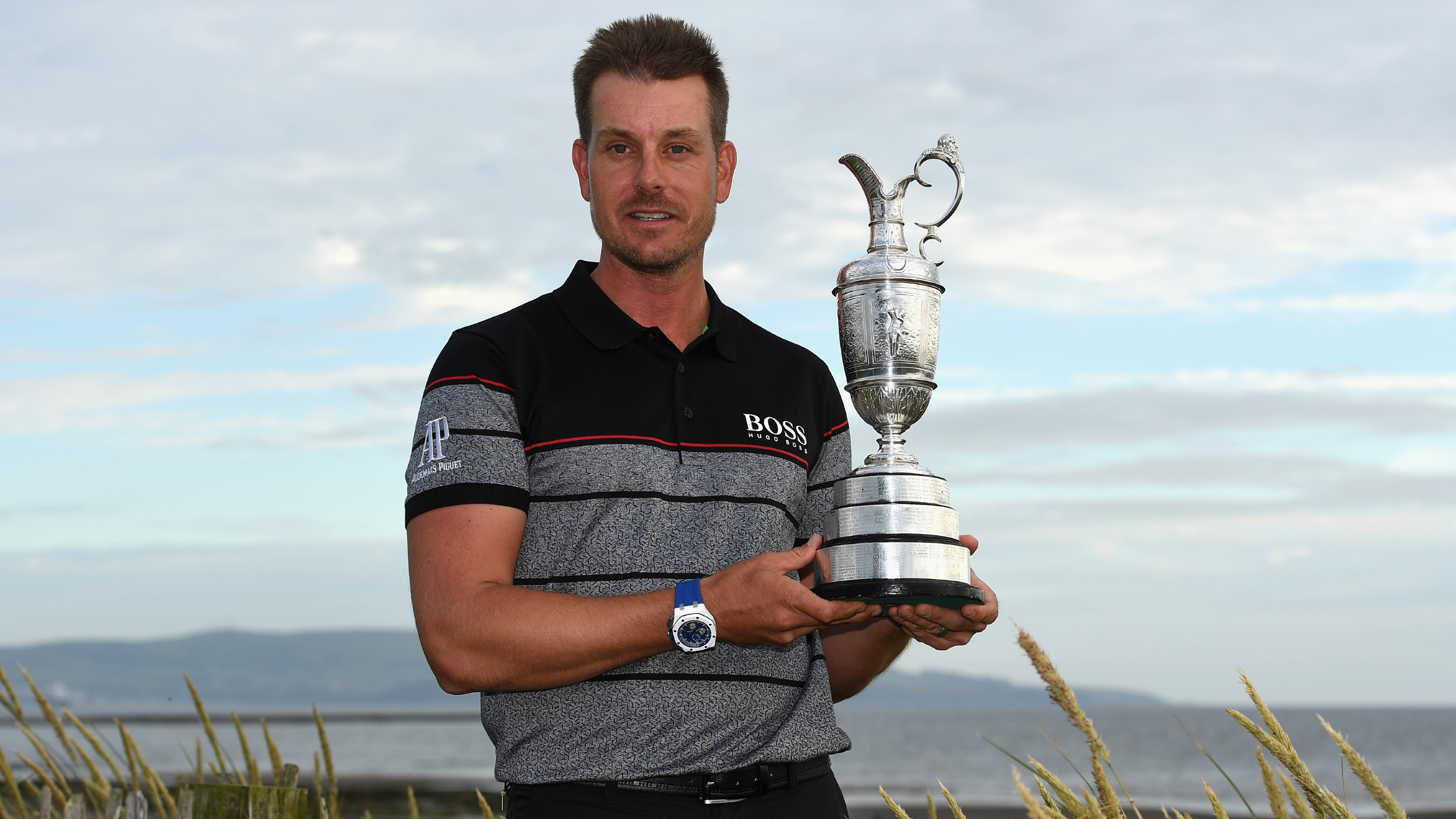 Henrik Stenson with The Open trophy
