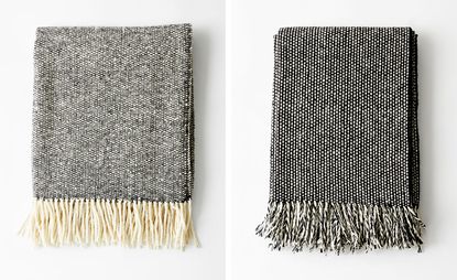 Monochrome’ throws by Mourne Textiles