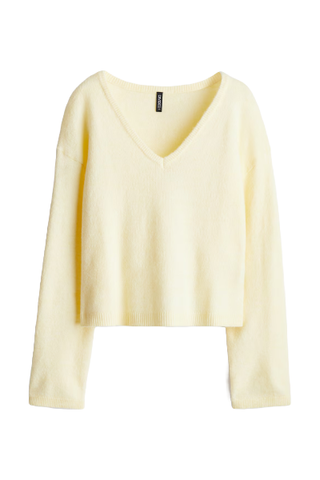 H&M, Fine-Knit V-Neck Sweater