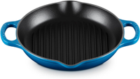 Le Creuset Enameled Cast Iron Signature Deep Round Grill, 9.75"