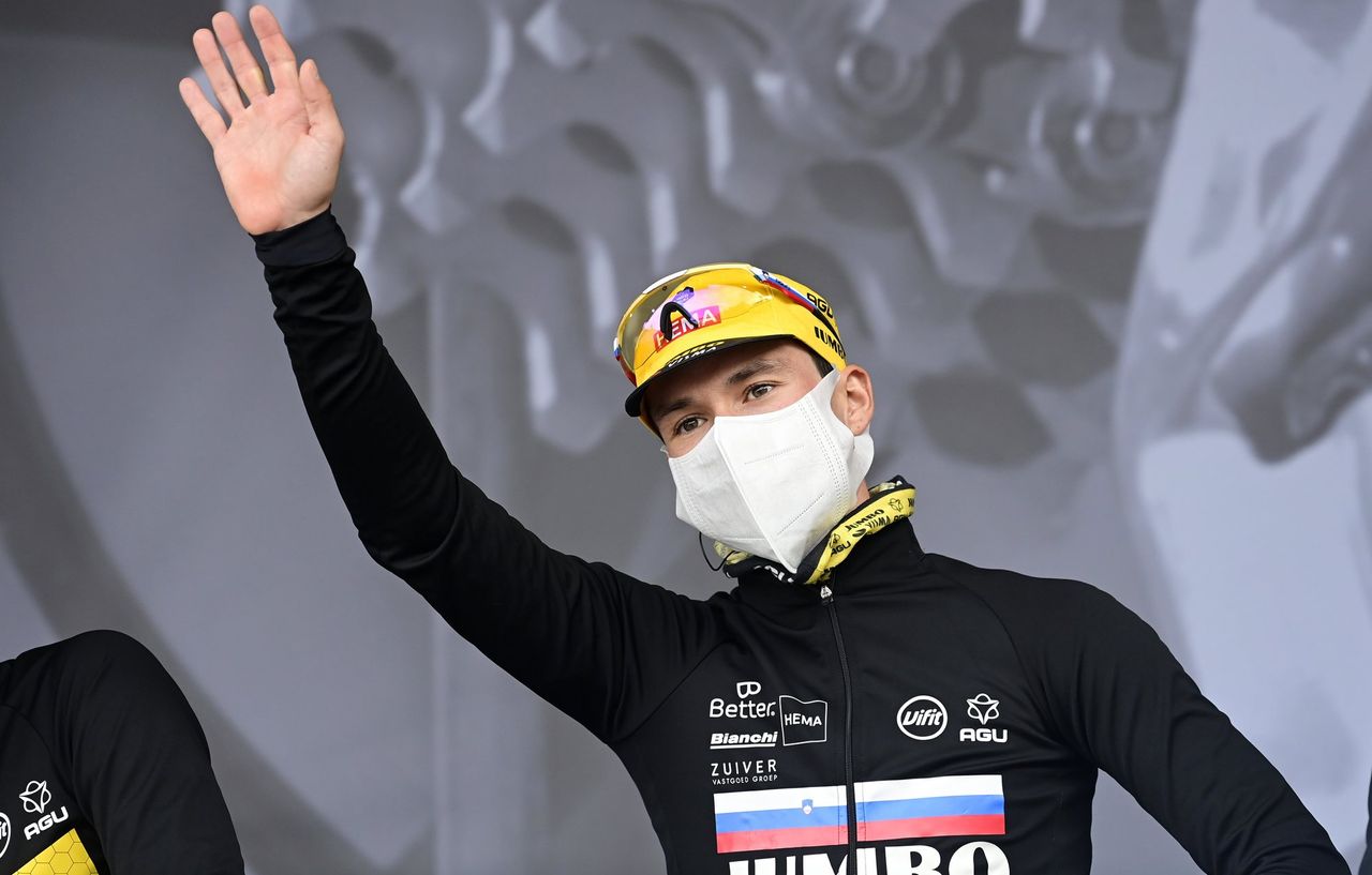 Liege Bastogne Liege 2020 106th Edition Liege Liege 257 km 04102020 Primoz Roglic SLO Team Jumbo Visma photo Peter De VoechtPNBettiniPhoto2020