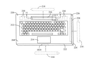 An image of a MacBook and Apple Pencil from an Apple patent filing
