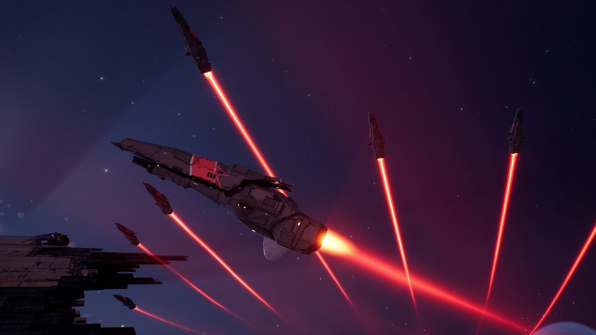 Homeworld 3 ships red contrails