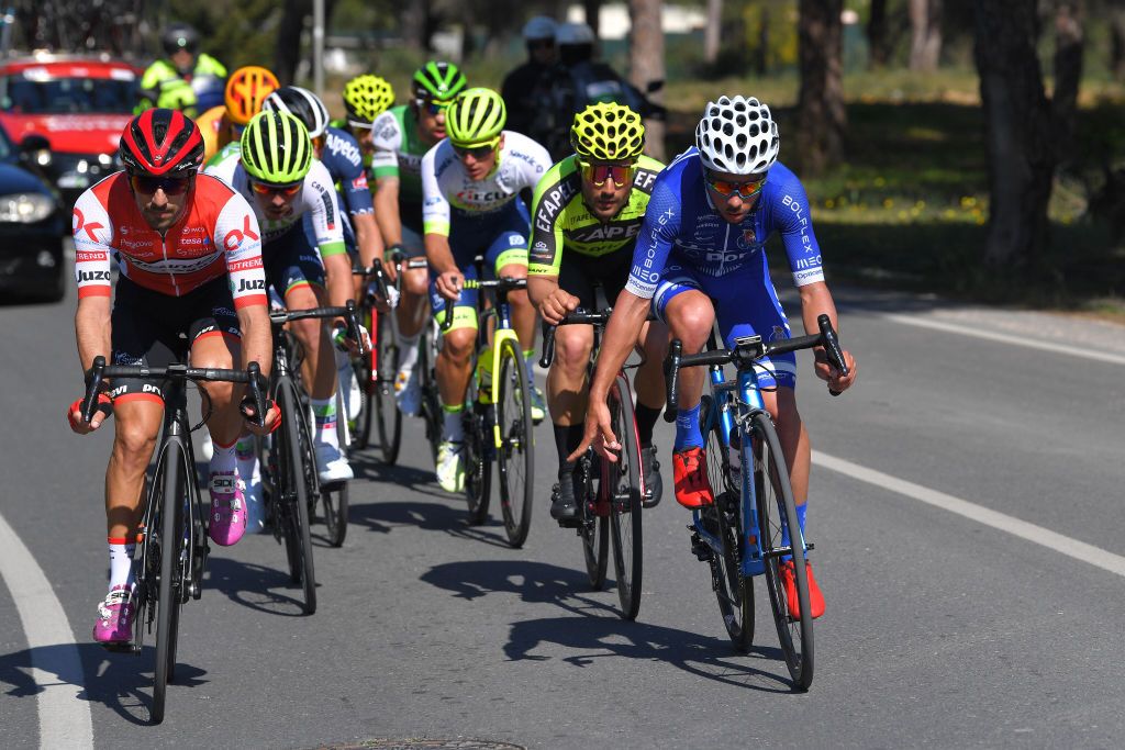 Daniel Freitas in the breakaway at the 2020 Volta ao Algarve