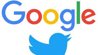 Google and Twitter logos