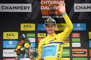 Jakob Fuglsang on the final Dauphine podium
